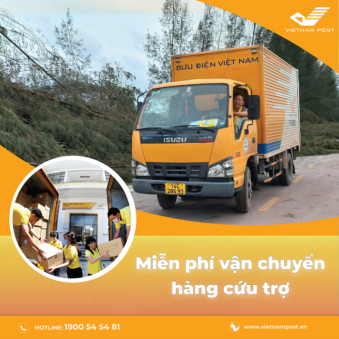 Bưu điện Cần Thơ hỗ trợ vận chuyển miễn phí hàng cứu trợ